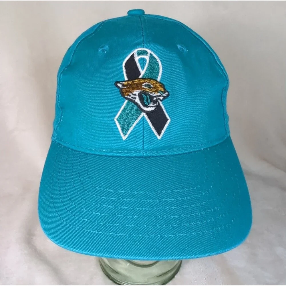 Jacksonville Jaguars Hat Teal Awareness Ribbon Cap Wolfson Childrens Hospital